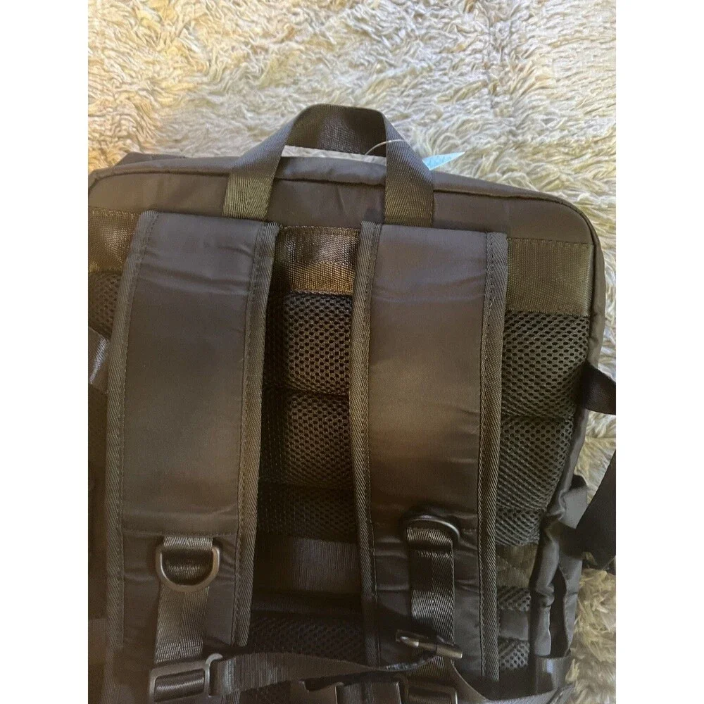 Hiking/BackPack With USB 18x13x6” Multi Compartments Heavy Duty Black Book bag